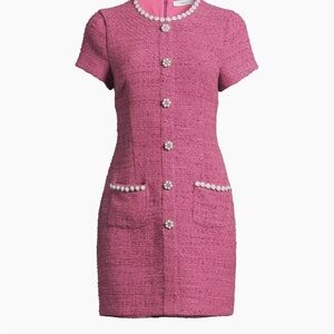 Likely Alani tweed embellished trim Dress